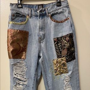 BDG Urban Outfitters Cowboy Jean, Patchwork Design Size 27